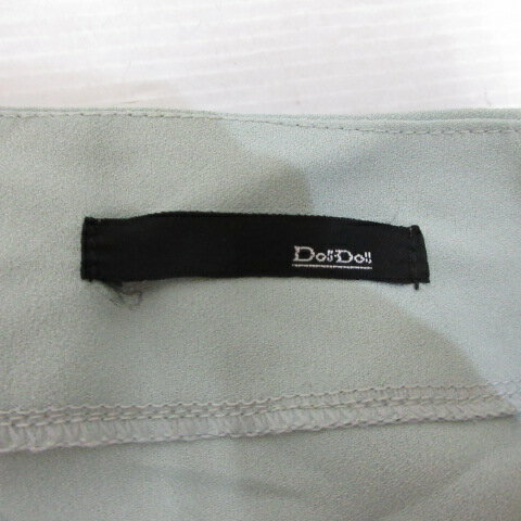 【中古】ドゥドゥ DOUDOU フレンチスリーブ シアー シフォン チュニック グリーン スタッズ装飾 レディース 【ベクトル 古着】 250729