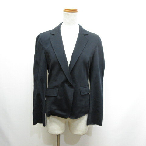 【中古】23区 オンワード樫山 ストレッチ 1B テーラード ジャケット 38 ネイビー 日本製 レディース 【ベクトル 古着】 250801