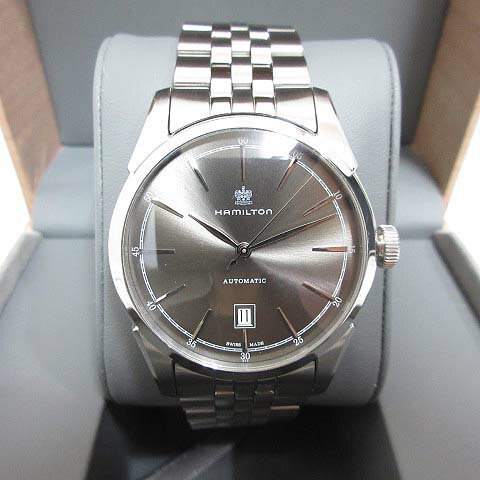 【中古】ハミルトン HAMILTON H424151 アメリカンクラシック スピリットオブリバティ 腕時計 自動巻 オートマチック シルバー グレー文字盤 デイト 箱付き メンズ 【ベクトル 古着】 260411