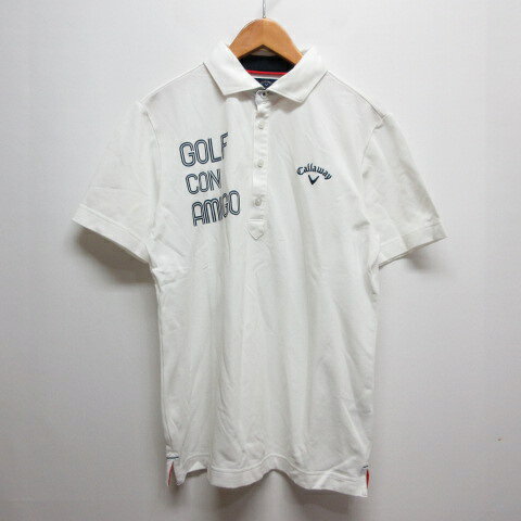 Other - 【中古】キャロウェイ CALLAWAY ゴルフウェア 半袖 ポロシャツ L 白 ホワイト メンズ 【ベクトル 古着】 260415