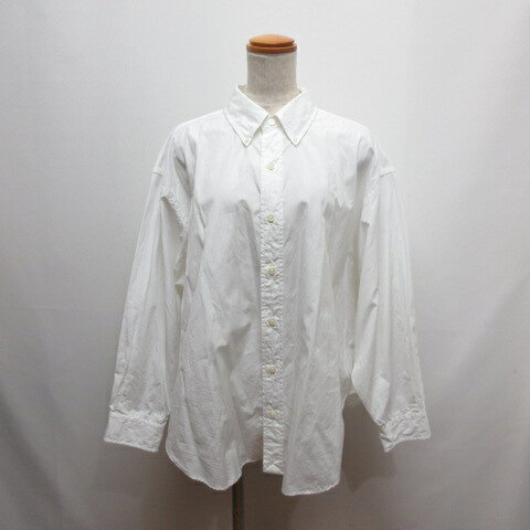 樂天商城 - 【中古】シンゾーン Shinzone DADDY SHIRT ダディ シャツ PO 白 ホワイト 21AMSBL08 長袖 ボタンダウン コットン 日本製 レディース 【ベクトル 古着】 260512