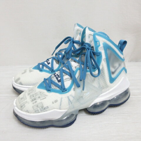 ナイキ NIKE 美品 DC9338-100 Lebron 19 Space Jam レブロン19 スペースジャム スニーカー シューズ 24cm 白 青 靴 レディース 260607