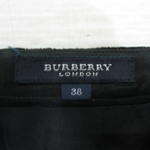 中古 バーバリー ロンドン BURBERRY LONDON フロッキープリント シアー シルク シフォン スカート 38 黒 ブ auc-vector-21027396 ブランド古着の買取販売ベクトル サンプル画像3
