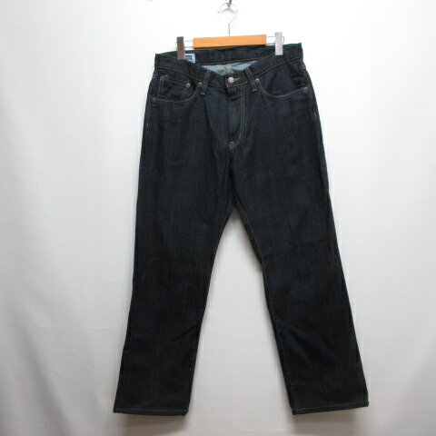 [Used] Edwin 404 INTERNATIONAL BASIC Relaxed Straight Denim Jeans, Size 31, Dark Indigo, Zipper Fly, Made in Japan, Men's [Vector Used Clothing] 260622