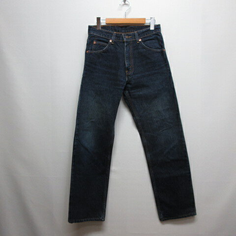 [Used] Levi's 607 Straight Denim Jeans, Size 30, Indigo, Zipper Fly, Orange Tab, Men's [Vector Used Clothing] 260622
