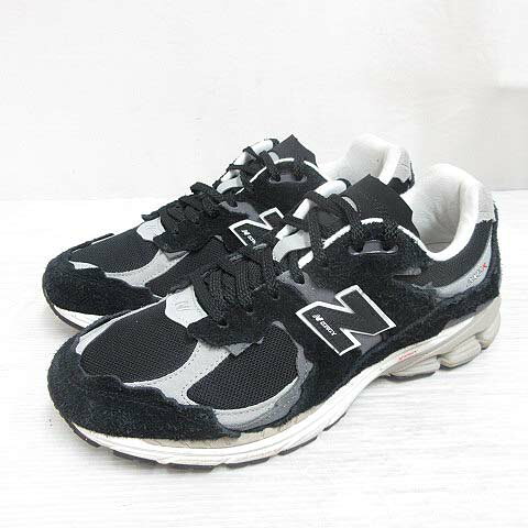 【中古】ニューバランス NEW BALANCE M2002RDJ プロテクションパック スニーカー シューズ ローカット 28cm ブラック 黒 スエード メッシュ 靴 箱付き メンズ 【ベクトル 古着】 260901