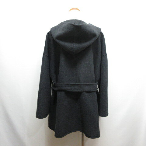 【中古】ミラオーウェン Mila Owen 24AW ハーフ丈 フード リバー コート 共布ベルト付き F チャコールグレー 09WFC245042 レディース 【ベクトル 古着】 260908 auc-vector-21241142 ブランド古着の買取販売ベクトル サンプル画像2