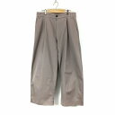 【中古】スタジオニコルソン STUDIO NICHOLSON Deep Pleat Volume Pant スラックス ワイド タック パンツ L CLAY メンズ 【ベクトル 古着】 250420(4)