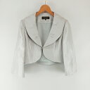 【中古】ソワール ドルチェ SOIR DOLCE ボレロジャケット 13 シルバー グレー系 レディース 【ベクトル 古着】 250628