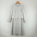 【中古】リファンネ Rifanne セットアップ ワンピース セレモニー スーツ 11 シルバー グレー系 レディース 【ベクトル 古着】 250628