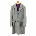 【中古】タキザワ シゲル Takizawa Shigeru カシミヤ混ウール チェスターコート 7-44 グレー メンズ 【ベクトル 古着】 250709