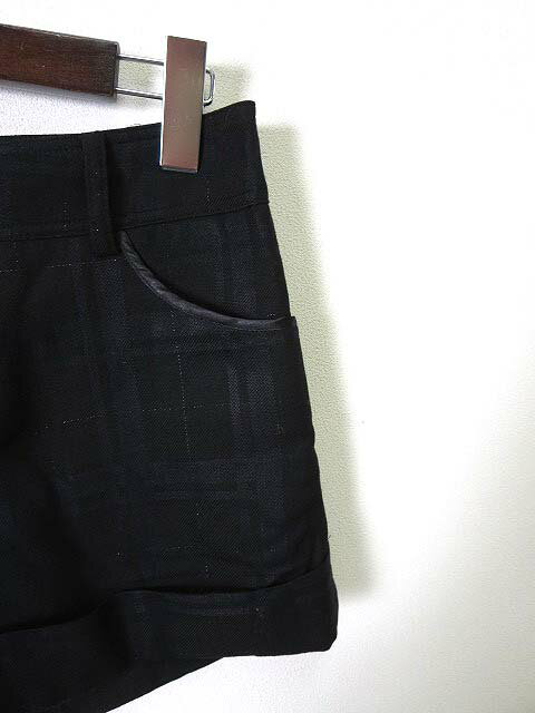 【中古】エールペベ R.P.B キュロット ショートパンツ チェック柄 ウール M 黒 ブラック レディース 【ベクトル 古着】 190117 ブランド古着ベクトルプレミアム店 3