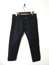 【中古】ミッシェルクラン MICHEL KLEIN パンツ ジャガード 総柄 刺繍 38 M 紺 ネイビー レディース 【ベクトル 古着】 200127 ベクト...