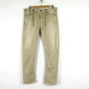 【中古】タバニティーソージーンズ TAVERNITI SO JEANS Lenny スウェット カラー デニムパンツ テーパード ウォッシュ加工 ストレッチ ..