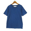 【中古】ノーリーズ Nolley's Light Tシャツ 総柄 Vネック 半袖 M 青 ブルー メンズ 【ベクトル 古着】 240503