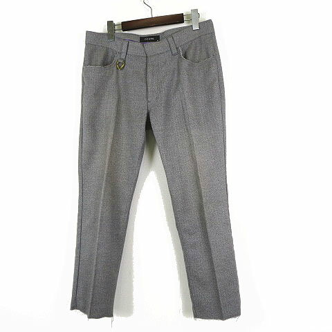 【中古】ダブル DOWBL パンツ テーパード カットオフ アンクルパンツ ヘリンボーン柄 ウールライク M 44 グレー メンズ 【ベクトル 古着】 241229 【中古】ダブル DOWBL パンツ テーパード カットオフ アンクルパンツ ヘリンボーン柄 ウールライク M 44 グレー メンズ 【ベクトル 古着】 241229