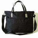 【中古】49アベニュー ジュンコシマダ 49AV. junko shimada バッグ ボストンバッグ ショルダーバッグ ナイロン レザーベルト 黒 ブラック ...