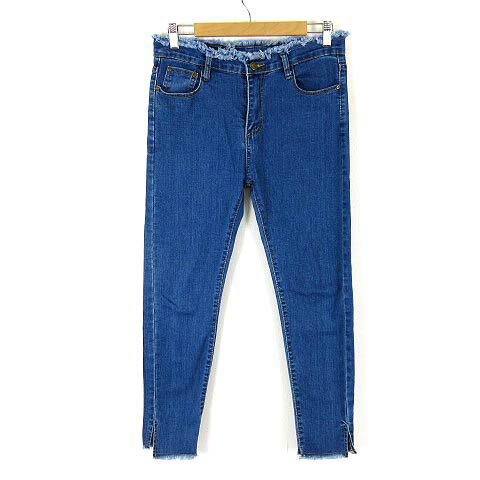 【中古】HERITAGE FALMER デニムパンツ ジーンズ スリム フリンジ 29 インディゴブルー レディース 【ベクトル 古着】 250626 【中古】HERITAGE FALMER デニムパンツ ジーンズ スリム フリンジ 29 インディゴブルー レディース 【ベクトル 古着】 250626