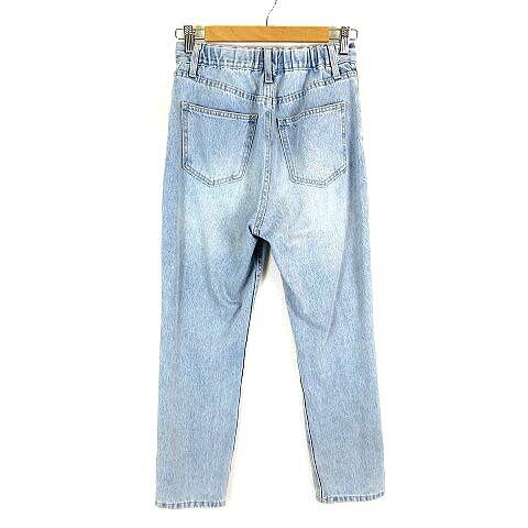 【中古】グローバルワーク GLOBAL WORK デニムパンツ ジーンズ テーパード ウォッシュ加工 S ライトブルー レディース 【ベクトル 古着】 250714 auc-vector-20386019 ブランド古着の買取販売ベクトル サンプル画像2