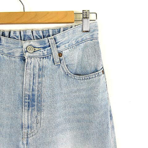 【中古】グローバルワーク GLOBAL WORK デニムパンツ ジーンズ テーパード ウォッシュ加工 S ライトブルー レディース 【ベクトル 古着】 250714 auc-vector-20386019 ブランド古着の買取販売ベクトル サンプル画像3
