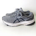 【中古】アシックス asics ランニング シューズ スニーカー 1011B354 023 GT-1000 11 STANDARD 軽量 24.5cm グレー 紺 くつ 靴 シューズ レディース 【ベクトル 古着】 251015