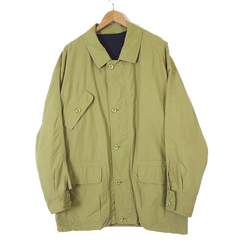 【中古】Darebridge デアブリッジ ドイツ製 ゴアテックス GORE-TEX ヴィンテージ 90s ジャケット カバーオール ジップアップ XL 50 くすみ黄緑 紺 ネイビー 大きいサイズ 国内正規品 メンズ 【ベクトル 古着】 251020