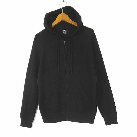 【中古】プラステ PLST TERRACE＆1MILE ワンマイル ニット パーカー フード ジップアップ ラグランスリ..