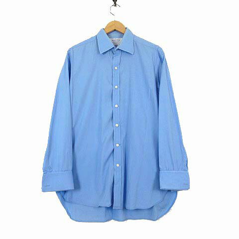 英国製 ジャーミンストリート シャツメーカーズ The Jermyn Street Shirtmakers 90’S ヴィンテージ ワイシャツ シャツ 長袖 L 水色 ライトブルー 希少 メンズ  260626