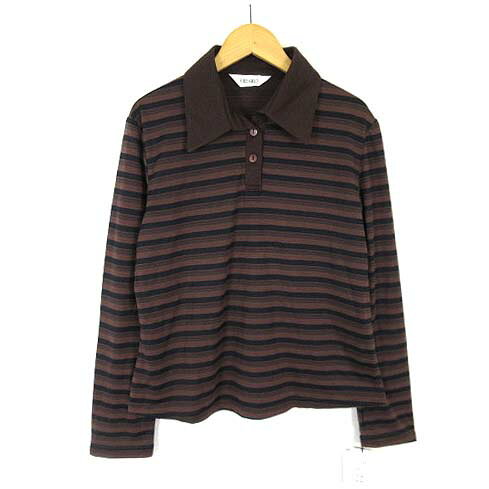 【中古】未使用品 CREAMY’Z ポロシャツ カットソー トップス ランダムボーダー 長袖 L ダークブラウン 黒 ブラック タグ付 美品 レディース 【ベクトル 古着】 260908表記サイズL バスト86-94、身長154-162実寸サイズ肩幅：41cm　身幅：52cm　着丈：56cm　袖丈：58cm　　素材表 テンセル60％、ポリエステル40％ 別布 テンセル50％、ポリエステル45％、シルク5％色ダークブラウン 黒 ブラック状態◆タグ付のみ使用品になります。コンディションの良い美品です。 ◆個人保管商品になりますので、気になる方は購入をお控え下さい。商品のお問い合わせの回答を休止しております。＊各商品ページの商品詳細等をご確認の上ご購入ください。【中古】未使用品 CREAMY’Z ポロシャツ カットソー トップス ランダムボーダー 長袖 L ダークブラウン 黒 ブラック タグ付 美品 レディース 【ベクトル 古着】 260908状態ランク　”S”詳細については、下記および「状態ランクについて」ページをご覧ください。未使用・新品の商品ほぼ新品同様の商品使用感が少なく、かなり状態の良い商品使用感はあるが、傷や汚れの少ない商品使用感の他、傷や汚れが見られる商品かなり大きな傷みがある難あり商品※S〜CランクはUSED品となりますので、使用感をご理解の上でご入札下さい。状態ランクについてinformation表記サイズL バスト86-94、身長154-162実寸サイズ肩幅：41cm　身幅：52cm　着丈：56cm　袖丈：58cm　　素材表 テンセル60％、ポリエステル40％ 別布 テンセル50％、ポリエステル45％、シルク5％色ダークブラウン 黒 ブラック状態◆タグ付のみ使用品になります。コンディションの良い美品です。 ◆個人保管商品になりますので、気になる方は購入をお控え下さい。商品のお問い合わせの回答を休止しております。＊各商品ページの商品詳細等をご確認の上ご購入ください。本商品は一点物です他サイトや店舗にて販売している商品です。多少のお時間差にて欠品になることもございます。予めご了承頂ますようお願い致します。ベクトル・サイズガイドはこちらこの商品と同じブランドの商品を見る