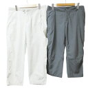 【中古】コロンビア Columbia 2本セット パンツ アウトドアウエア フィッシングウェア パフォーマンスギア OMNI-SHADE クロップド アンクル丈...