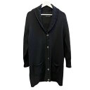 【中古】HAWICK ホウウィック カシミヤ スコットランド製 カーディガン 無地 厚手 L 黒 ブラック 【ベクトル 古着】 250514(4)