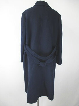 Cabala 長袖 ステンカラー コート 衿 青系 ブルー 無地 毛 ウール カシミヤ混 イタリア製 レディース 【中古】【ベクトル 古着】 181016 ベクトル店