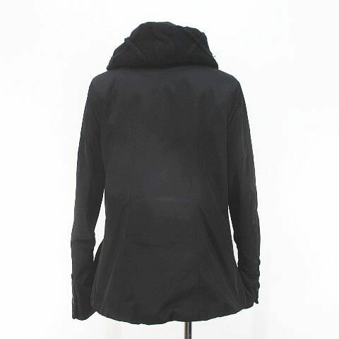 【中古】スポーツマックス SPORTMAX ショート丈 ダブルコート ジャケット 黒系 ブラック ボタン ポケット レディース 【ベクトル 古着】 241123