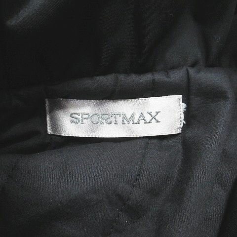 【中古】スポーツマックス SPORTMAX ショート丈 ダブルコート ジャケット 黒系 ブラック ボタン ポケット レディース 【ベクトル 古着】 241123