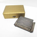 【中古】タバコ入れ シガレットケース 煙草入 SILVER 総重量約215g シルバー 彫金 金工 金属工芸 アンティーク レトロ 喫煙具 喫煙グッズ その他 ...