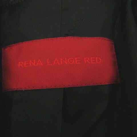 【中古】レナランゲ レッド RENA LANGE RED ミドル丈 ジャケット 灰系 グレー スナップボタン ダブル ポケット レディース 【ベクトル 古着】 250301