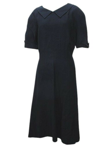 【中古】コムサデモード COMME CA DU MODE 半袖 ワンピース ロング丈 黒系 ブラック 無地 裏地 肩パット レディース 【ベクトル 古着】 250401 【中古】コムサデモード COMME CA DU MODE 半袖 ワンピース ロング丈 黒系 ブラック 無地 裏地 肩パット レディース 【ベクトル 古着】 250401