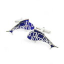 【中古】SILVER 日本水産 ニッスイ シーフードNOW カフスボタン カフリンクス 純銀 魚モチーフ フィッシュ 総重量10.2g アクセサリー メンズ 【...