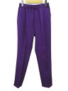 【中古】アンナケリー AnnaKerry ロング丈 テーパードパンツ 40 紫系 パープル 無地 ウエストゴム スリット レディース 【ベクトル 古着】 250426(4)