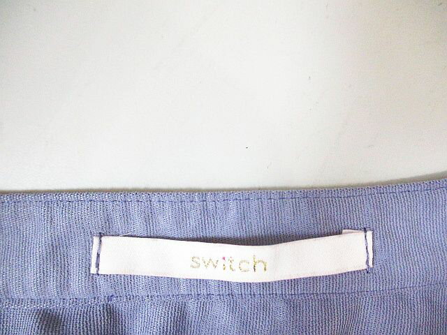 【中古】スイッチ バイ アーチ Swich by Arch 長袖 ワンピース ロング丈 F 紫系 ライトパープル 無地 サイドスリット ギャザー レディース 【ベクトル 古着】 250429