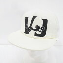【中古】ヒステリックグラマー HYSTERIC GLAMOUR VJロゴ 帽子 キャップ メッシュキャップ FREE 白系 ホワイト アジャスター レディース ...