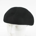 【中古】未使用品 カシラ CA4LA 帽子 ベレー帽 F 黒系 ブラック 無地 タグ付き レディース 【ベクトル 古着】 250526