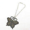 【中古】アナスイ ANNA SUI チャーム キーチェーン バッグチャーム 蝶モチーフ ブロンズ系 カニカン アクセサリー レディース 【ベクトル 古着】 25...