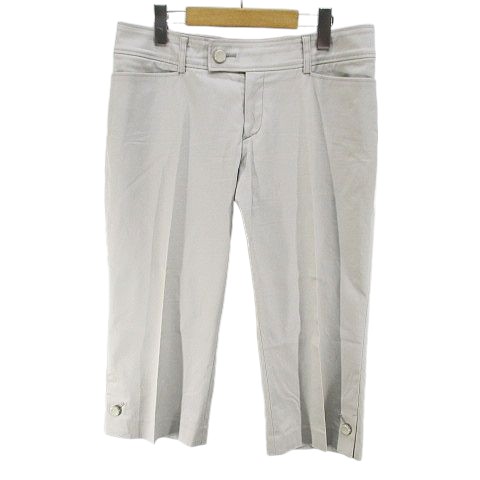 【中古】インディヴィ INDIVI アンクル丈 テーパードパンツ ジップフライ 44 灰系 グレー 日本製 無地 レディース 【ベクトル 古着】 250612 【中古】インディヴィ INDIVI アンクル丈 テーパードパンツ ジップフライ 44 灰系 グレー 日本製 無地 レディース 【ベクトル 古着】 250612