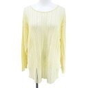 【中古】クリッツィア KRIZIA MAGLIA 長袖 ニット セーター 38 白系 オフホワイト アイボリー イタリア製 シースルー 透け感 レディース 【ベクトル 古着】 250630
