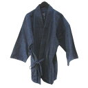 【中古】笹倉玄照堂 SASAKURA GENSHO はんてん 半纏 甚平 L 紺系 ネイビー 和服 無地 メンズ 【ベクトル 古着】 250701