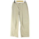 【中古】B&Y ユナイテッドアローズ BEAUTY&YOUTH ビューティー&ユース ロング丈 ワイドパンツ ジップフライ L ベージュ系 日本製 ポケット 無地 レディース 【ベクトル 古着】 250712