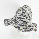 【中古】未使用品 ジャックルコー JACQUES LE CORRE つば広 ハット 帽子 M ベージュ系 フランス製 総柄 タグ付 レディース 【ベクトル 古着】 250729