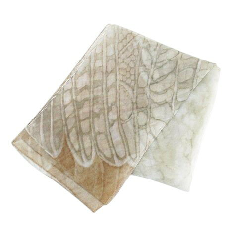 【中古】ストール スカーフ 灰系 グレー シースルー 透け感 総柄 レディース 【ベクトル 古着】 250929