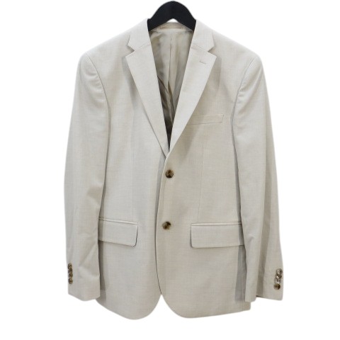 【中古】エイチ&エム H&M テーラージャケット シングル 48 ベージュ系 裏地付き メンズ 【ベクトル 古着】 251109